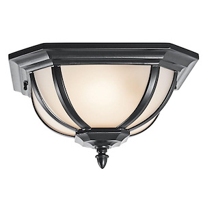 Salisbury - 2 light Outdoor Flush Mount - 13.5 inches wide