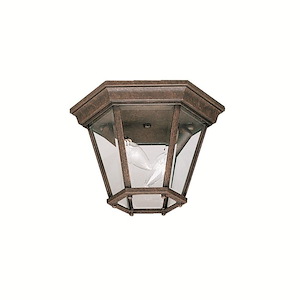 Trenton - 2 light Outdoor Flush Mount - 7.25 inches tall by 10.75 inches wide - 21443