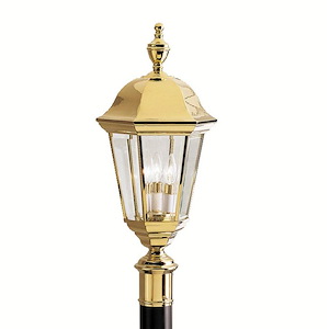 Lifebrite - 3 Light Post Mount - With Traditional Inspirations - 25.25 Inches Tall By 11.25 Inches Wide - 21508