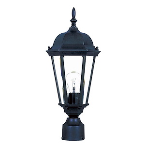 Westlake-1 Light Outdoor Pole/Post Mount in Mediterranean style-8 Inches wide by 19 inches high