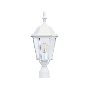 Westlake-One Light Outdoor Pole/Post Lantern in Mediterranean style-9.5 Inches wide by 21 inches high