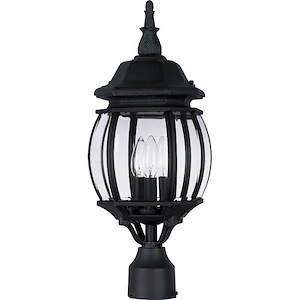 Crown Hill-Three Light Outdoor Post Mount in Early American style-8 Inches wide by 21 inches high - 214086