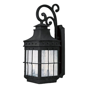Nantucket-3 Light Outdoor Wall Lantern in Early American style-8.5 Inches wide by 22.5 inches high