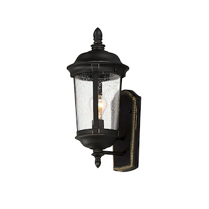 Dover DC-1 Light Outdoor Wall Lantern in Mediterranean style-8 Inches wide by 19.5 inches high