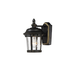 Dover DC-1 Light Outdoor Wall Lantern in Mediterranean style-8 Inches wide by 19.5 inches high