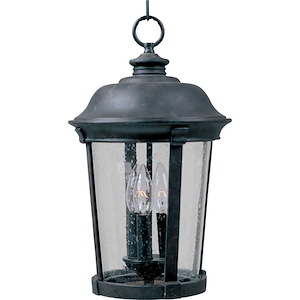 Dover DC-Three Light Outdoor Hanging Lantern in Mediterranean style-10 Inches wide by 17 inches high