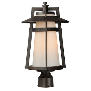 Calistoga-One Light Outdoor Pole/Post Mount in Modern style-10.25 Inches wide by 19 inches high