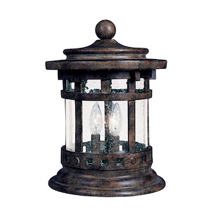 Santa Barbara VX - Three Light Outdoor Deck Mount made with Vivex Material for Coastal Environments - 168620