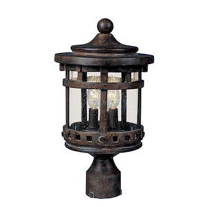 Santa Barbara VX-Three Light Outdoor Pole Mount in made with Vivex Material for Coastal Environments - 168616