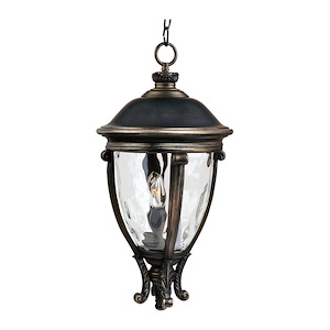 Camden VX-3 Light Outdoor Hanging Lantern in Early American style made with Vivex Material for Coastal Environments - 1090317