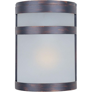 Arc-9W 1 LED Outdoor Wall Mount-6.5 Inches wide by 9 inches high