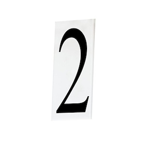 Address-House Number 2-2.25 Inches wide by 0.5 inches high