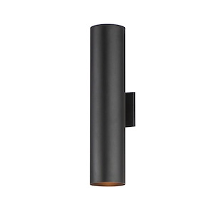 Outpost-20W 2 LED Outdoor Wall Mount-5 Inches wide by 22 inches high