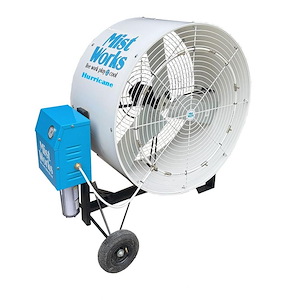Hurricane Industrial Portable Tilting Misting Fan
