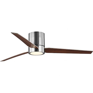 Braden - 3 Blade Hugger Fan with Light Kit In Mid-Century Modern Style-9.75 Inches Tall and 56 Inches Wide - 756628