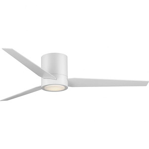 Braden - 3 Blade Hugger Ceiling Fan with Light Kit In Mid-Century Modern Style-9.75 Inches Tall and 56 Inches Wide - 1283939