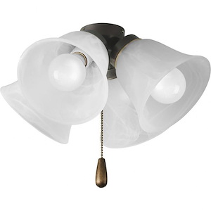 AirPro - 36W 4 LED Ceiling Fan Light Kit In Transitional Style-8 Inches Tall and 13.75 Inches Wide - 1265498