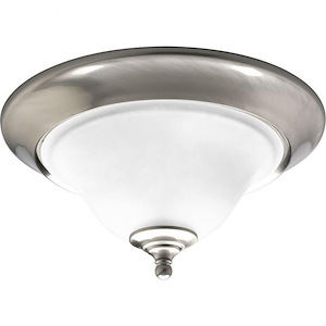 Trinity - Close-to-Ceiling Light - 2 Light - Bowl Shade in Transitional and Traditional style - 15 Inches wide by 7.5 Inches high - 85800