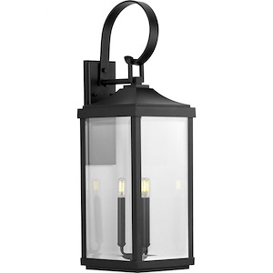 Gibbes Street - Outdoor Light - 3 Light in New Traditional and Transitional style - 9.5 Inches wide by 30.63 Inches high