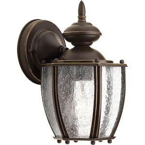 Roman Coach - Outdoor Light - 1 Light - Curved Panels Shade in Traditional style - 6 Inches wide by 9.75 Inches high - 352542