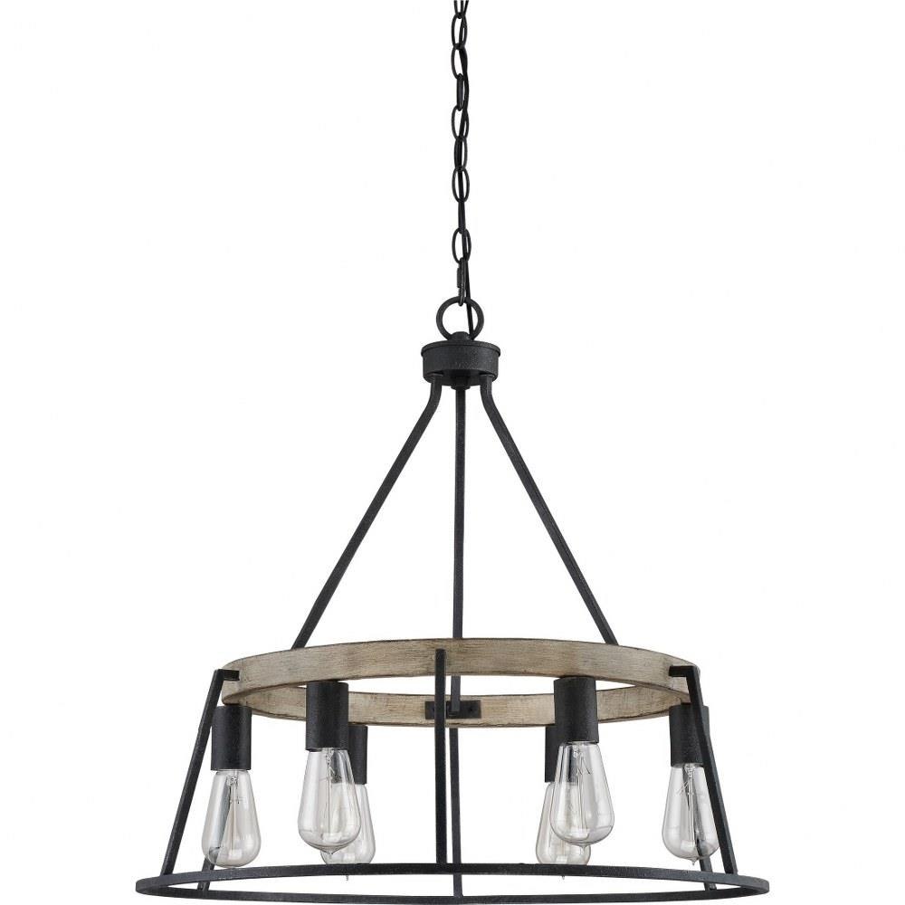 メズマライズ　ブランズウィック Quoizel Lighting - BRT5006GK - Brockton Chandelier 6 Light Steel