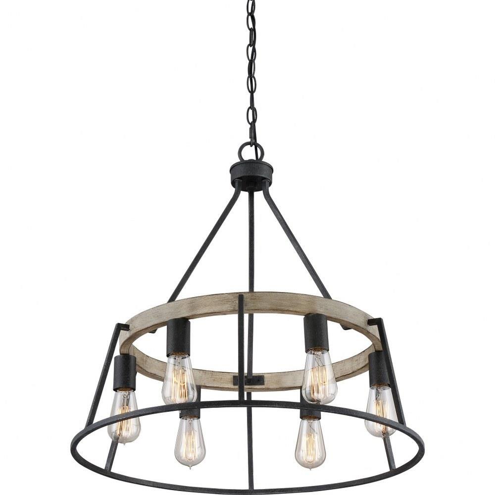 Quoizel Lighting - BRT5006GK - Brockton Chandelier 6 Light Steel