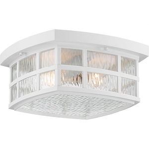 Stonington - 2 Light Outdoor Flush Mount - 5.75 Inches high made with Coastal Armour