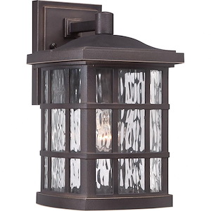 Stonington - 1 Light Outdoor Wall Mount - 13 Inches high made with Coastal Armour - 420976