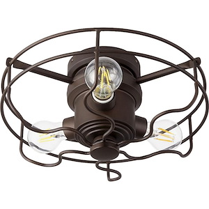 Windmill - 18W 3 LED Cage Ceiling Fan Light Kit in Transitional style - 14 inches wide by 5.5 inches high - 721038