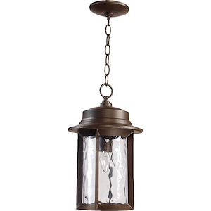 Charter - 1 Light Outdoor Hanging Lantern in style - 9.5 inches wide by 15.75 inches high - 906607