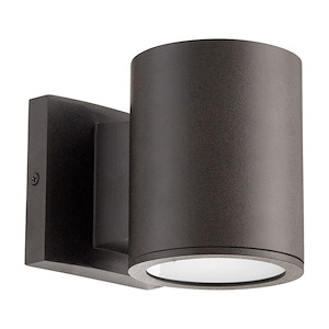 Cylinder - 6W 1 LED Outdoor Wall Lantern in Contemporary style - 4.38 inches wide by 5.25 inches high - 1010153