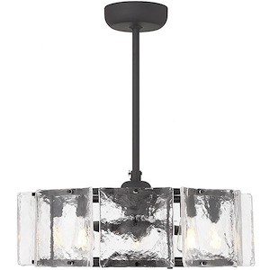 Genry - 40W 5 LED Fandelier In Coastal Style-27 Inches Wide