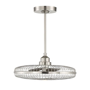 10W 1 LED Fan D lier-Transitional Style with Mid-Century Modern and Industrial Inspirations-29.5 inches tall by 26 inches wide