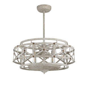 36W 6 LED Fandelier-15.25 inches tall by 29.5 inches wide