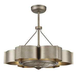 36W 6 LED Fan D Lier-11.88 inches tall by 31 inches wide