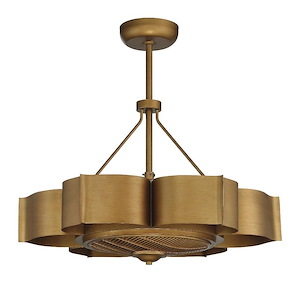 36W 6 LED Fan D Lier-11.88 inches tall by 31 inches wide