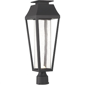 Brookline - 4.5W 1 LED Outdoor Post Lantern In Contemporary Style-22.5 Inches Tall and 7.25 Inches Wide