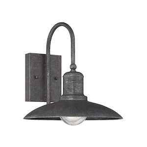 1 Light Outdoor Wall Lantern-Traditional Style with Modern Farmhouse and Rustic Inspirations-11 inches tall by 11 inches wide