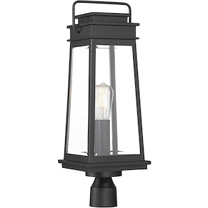 Boone - 1 Light Outdoor Post Lantern In Mission Style-24.25 Inches Tall and 8.25 Inches Wide