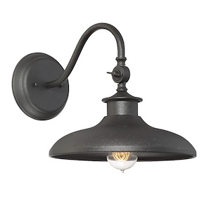 1 Light Outdoor Wall Lantern-Industrial Style with Rustic and Urban Farmhouse Inspirations-11 inches tall by 11 inches wide