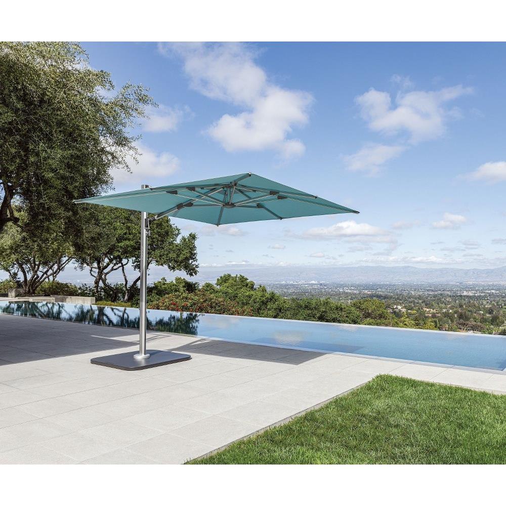 Shademaker Solaris 10 Foot Square Crank Lift Cantilever Umbrella