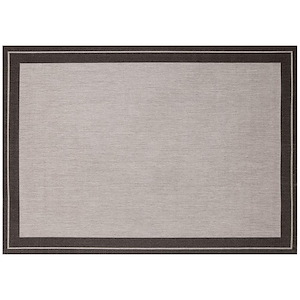 Tweed Ebony - Outdoor Rug - Charcoal Color