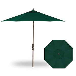 9 Foot Single Wind Vent Round Aluminum Auto Tilt Market Umbrella