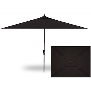 8 Foot x 10 Foot Rectangular Auto Tilt Aluminum Market Umbrella