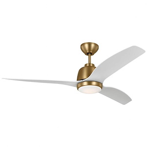 Avila-3 Blade Ceiling Fan with Light Kit In Transitional Style-16.2 Inch Tall and 54 Inch Wide