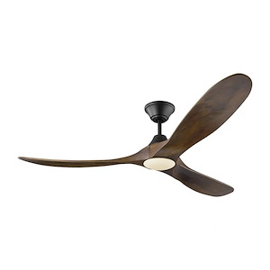 Maverick LED-3 Blade Ceiling Fan with Handheld Control and Includes Light Kit in Modern Style-60 Inch Wide by 13.8 Inch High