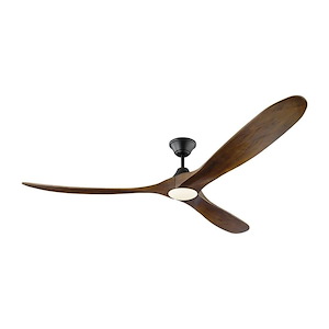 Maverick Max LED-3 Blade Ceiling Fan with Handheld Control and Includes Light Kit in Modern Style-70 Inch Wide by 13.8 Inch High