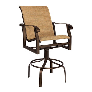 Cortland - 47.25 Inch Padded Sling Swivel Bar Stool - 1083565