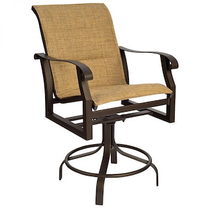 Cortland - 42.75 Inch Padded Sling Swivel Counter Stool - 1083566