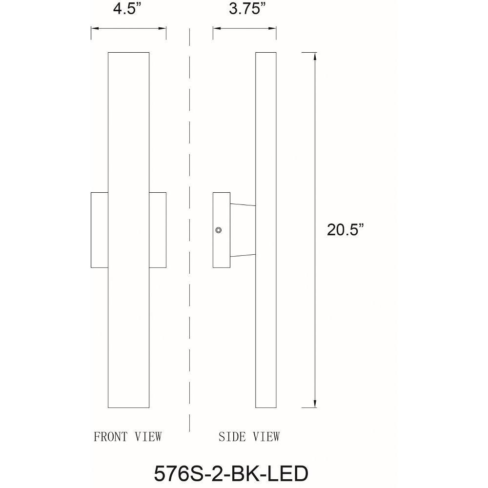 576S-2-BK-LED